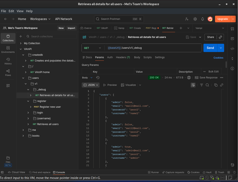 Demonstration of Excessive Data Exposure