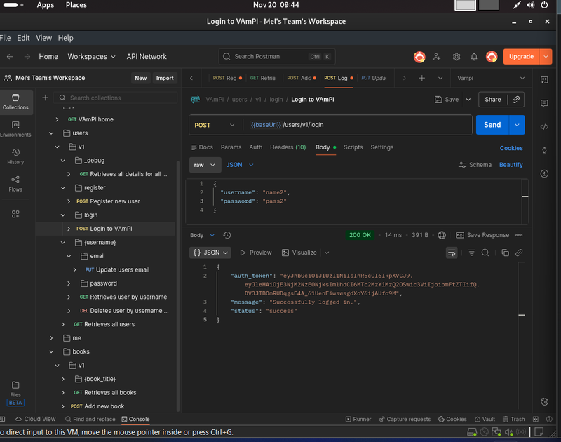 Logging in as a normal user2