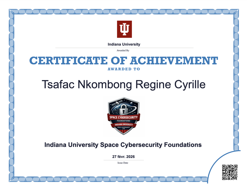 Indiana University Space Cybersecurity Foundations focused introduction to the cybersecurity challenges facing space systems in today’s today’s complex geopolitical and commercial environment and how to address them.