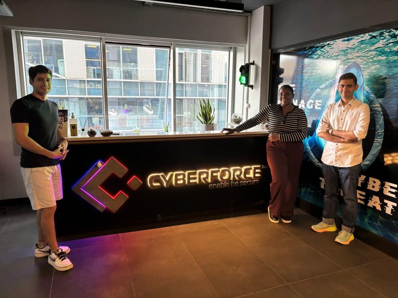 Adolfo, Danium and Regine at Cyberforce