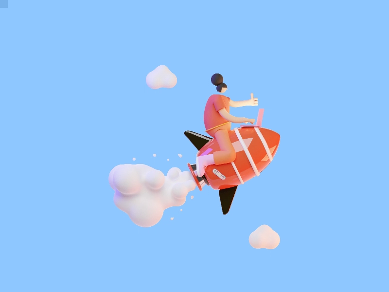 Guy on 3d spacecraft